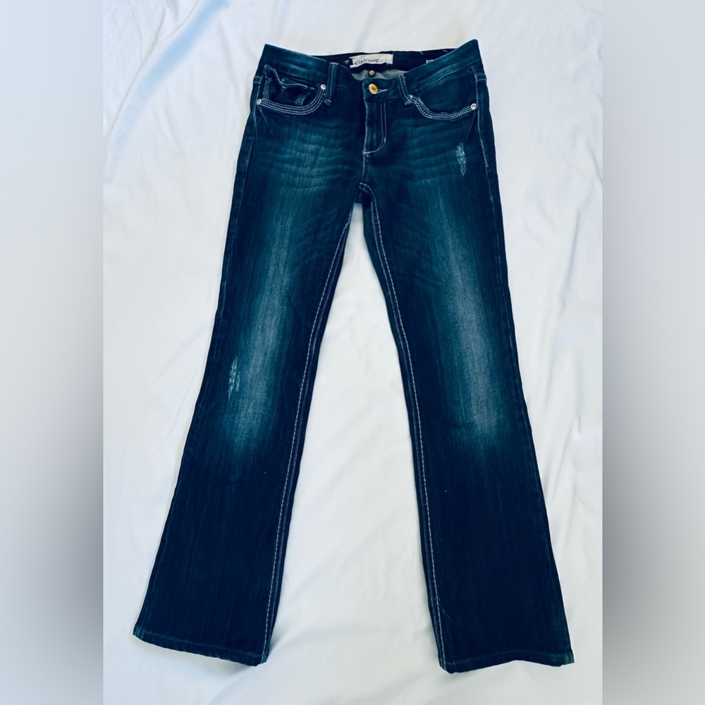 Classic Dark Blue Boot Cut Jeans